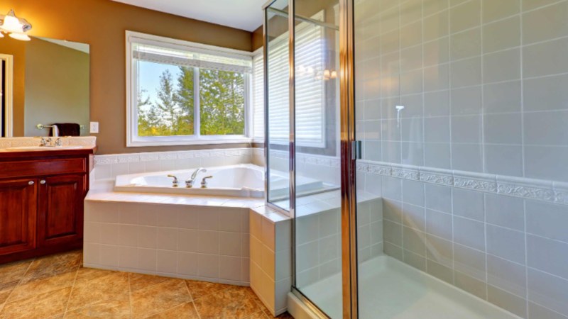 Homeowner upgrading an outdated bathroom with a custom remodel in Anne Arundel County